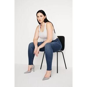 Good American Good Legs Jeans Women’s Size 14 Medium Wash High Rise Skinny